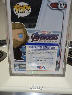 Funko Pop! Avengers Fin du Jeu Thor GITD CHASE #1117 SIGNÉ par Chris Hemsworth PSA