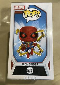 Funko Pop Iron Spider-Man signé par Tom Holland Avengers Endgame avec preuve