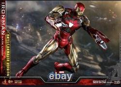 Hot Toys 1/6 AVENGERS ENDGAME IRON MAN MARK LXXXV VERSION ENDOMMAGÉE EN COMBAT