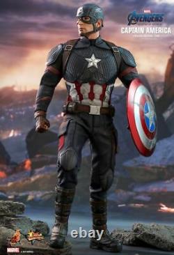 Hot Toys 1/6 Mms536 Avengers Endgame Captain America Statue Movie Model Nouveau