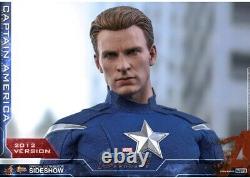 Hot Toys Avengers Endgame Captain America 2012 Version 1/6 Échelle Figure Nouvelle Boîte
