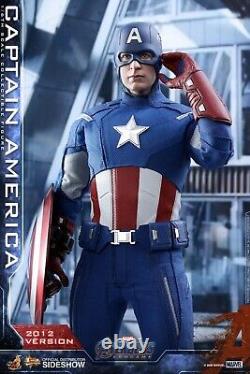 Hot Toys Avengers Endgame Captain America 2012 Version 1/6 Échelle Figure Nouvelle Boîte