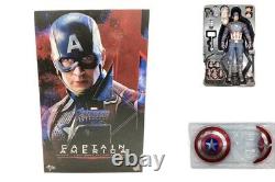 Hot Toys MMS536 Avengers Endgame Captain America Chris Evans 1/6 Utilisé Rare Japon