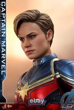 Hot Toys Movie Masterpiece Avengers/endgame Captain Marvel Figure Bleu Mm#575