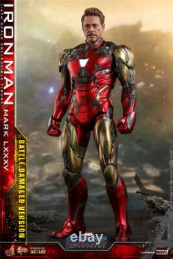 Hottoys Ht 1/6 Avengers Endgame Iron Man Mark 85 Action Figure Bataille Dommages Nouveau