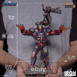 Iron Studios Avengers Endgame 1/10 Iron Patriot & Rocket BDS Art Statue Figure  <br/> <br/>
Les Studios de Fer Avengers Endgame 1/10 Iron Patriot & Rocket BDS Statue d'Art Figure