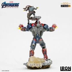 Iron Studios Avengers Endgame 1/10 Iron Patriot & Rocket BDS Art Statue Figure <br/> <br/>Les Studios de Fer Avengers Endgame 1/10 Iron Patriot & Rocket BDS Statue d'Art Figure