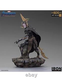 Iron Studios Avengers Endgame Corvus Glaive Statue à Échelle 1/10 Ordre Noir