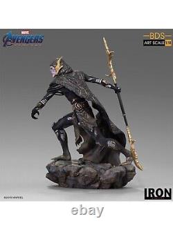 Iron Studios Avengers Endgame Corvus Glaive Statue à Échelle 1/10 Ordre Noir