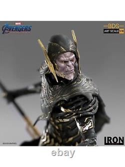 Iron Studios Avengers Endgame Corvus Glaive Statue à Échelle 1/10 Ordre Noir