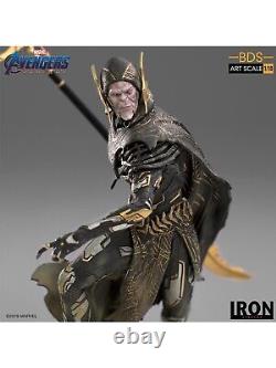 Iron Studios Avengers Endgame Corvus Glaive Statue à Échelle 1/10 Ordre Noir