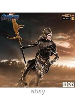 Iron Studios Avengers Endgame Corvus Glaive Statue à Échelle 1/10 Ordre Noir