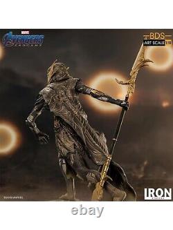 Iron Studios Avengers Endgame Corvus Glaive Statue à Échelle 1/10 Ordre Noir