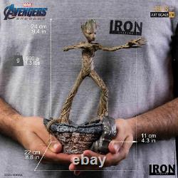 Iron Studios Avengers Endgame Groot Bds Art Barème 1/10 Figure Statue 24cm/9.5