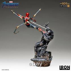 Iron Studios Avengers Endgame Iron Spider Man Vs Outrider 1/10 Statue Us Ship
