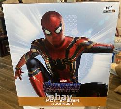 Iron Studios Avengers Endgame Iron Spider Man Vs Outrider Bds Art 1/10 Statue