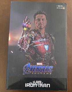 Iron Studios Je Suis Iron Man Statue à l'échelle 1/10 Avengers Endgame