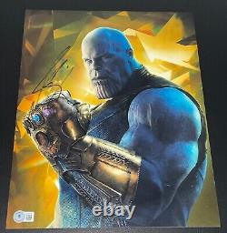 Josh Brolin a signé une photo autographe de 11x14 Avengers Endgame Thanos Beckett BAS B