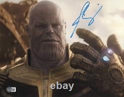 Josh Brolin a signé une photo de 11x14 Thanos Avengers Endgame Autographe Beckett