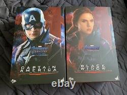 Jouets Chauds 1/6 Captain America Endgame + 1/6 Black Widow (marvel's Avengers)