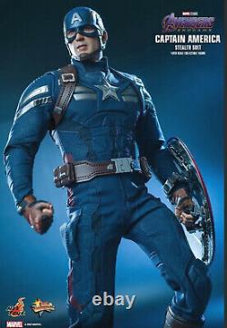 Jouets Chauds Marvel Mms607 Captaine Amérique Suit De Vol Avengers Endgame 1/6 Figure