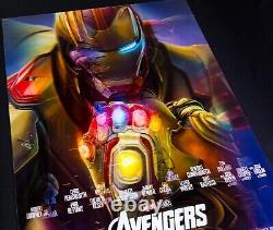 L'art print lenticulaire 4mm PLEX de Marvel Avengers Infinity War End Game BNG 24x36
