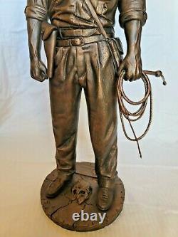 Lucasfilm Faux Bronze Indiana Jones Statue Figure Buste No#ap Disney Not Sideshow