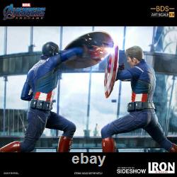 Marvel Avengers Endgame Captain America 2012 Vs 2023 110 Iron Studios Sideshow <br/> 
	<br/>
Les Vengeurs de Marvel : Fin de partie Captain America 2012 Vs 2023 110 Iron Studios Sideshow