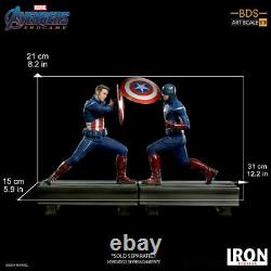 Marvel Avengers Endgame Captain America 2012 Vs 2023 110 Iron Studios Sideshow<br/>
	 <br/>  Les Vengeurs de Marvel : Fin de partie Captain America 2012 Vs 2023 110 Iron Studios Sideshow