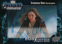 Marvel Avengers Endgame, Elizabeth Olsen Shadow Box Autograph Card Sba-eo #18/25