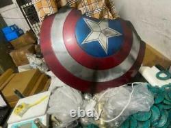 Marvel Captain America Steel Shield Accessoires En Métal Replica Cosplay Avengers Endgame