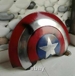 Marvel Captain America Steel Shield Accessoires En Métal Replica Cosplay Avengers Endgame