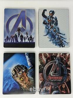 Marvel Mcu 4k Steelbook Lot 4x Films Avengers Antman Endgame Age Of Ultron Utilisé