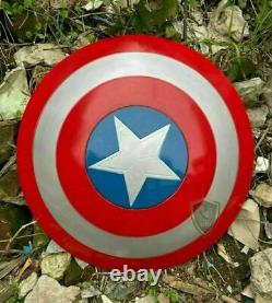 Marvel Red Captain America Shield Metal Prop Replica Cosplay Avengers Endgame