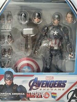 Medicom Mafex No. 130 Avengers Captain America Endgame Action Figure Us Seller