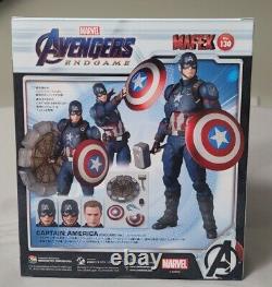 Medicom Mafex No. 130 Avengers Captain America Endgame Action Figure Us Seller