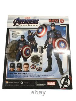 Médicom Toy Mafex No. 130 Captaine Amerique Avengers Endgame Marvel Figure Utilisée