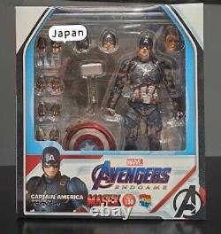 (NOUVEAU) Figurine d'action Medicom Toy (Mafex) Marvel Captain America Endgame de 6,3 pouces.