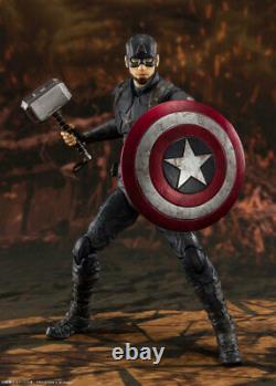 Official S. H. Figuarts Marvel Avengers Endgame Captain America Final Battle Nouveau