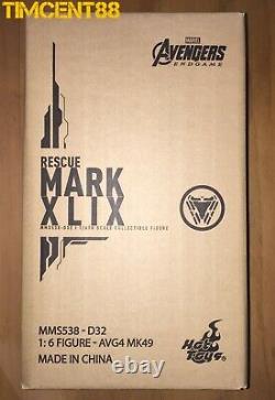 Prêt! Jouets Chauds Mms538d32 Avengers Endgame 1/6 Mark XLIX Rescue Nouveau