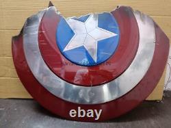 Réplique artisanale du bouclier brisé de Captain America des Avengers Endgame