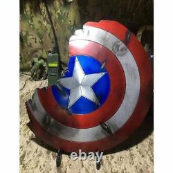 Réplique de style de dommages métalliques du bouclier brisé de Captain America, Avengers Endgame
