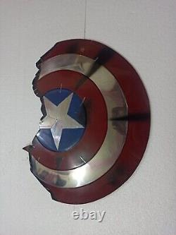 Réplique métallique de l'écusson brisé de Captain America Endgame, Avengers Reproduction