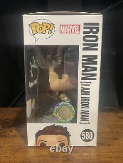 Robert Downey Jr Funko signé avec authentification Swau et nom du personnage