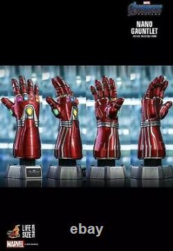 Robert Downey Jr Signé Hot Toys 11 Avengers Endgame Nano Gauntlet Bas Beckett