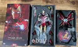 Robert Downey Jr Signé Hot Toys Iron Man Mark 85 Avengers Endgame Figure Bas