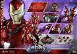 Robert Downey Jr Signé Hot Toys Iron Man Mark 85 Avengers Endgame Figure Bas