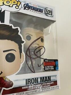 Robert Downey Jr. Signé Iron Man Funko Avengers Endgame Gauntlet Psa Coa Proof