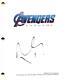 Robert Downey Jr A Signé Le Script Complet Du Film Avengers Endgame Avec Son Autographe