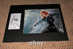 Scarlett Johansson a signé une photo autographe Avengers End Game de 3x5 Jsa 11x14 8x10